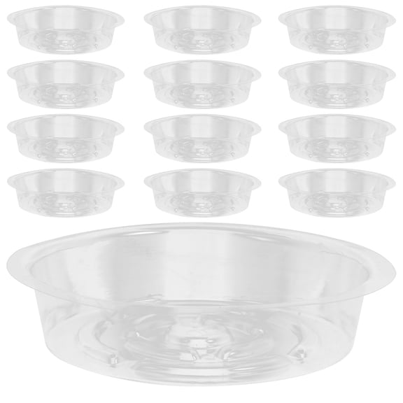 KAKOWELY 30Pcs Round Planter Saucers for Outdoor Gardening 6.37In
