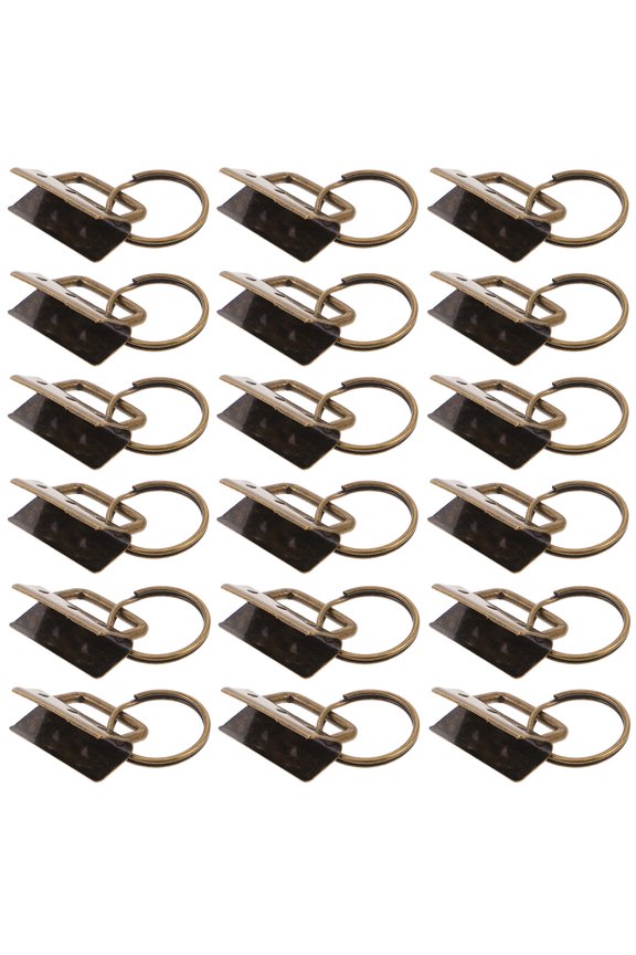 30Pcs Universal Fit Golden Key Fob Set with Webbing Buckles for DIY Purse and Backpack Crafting