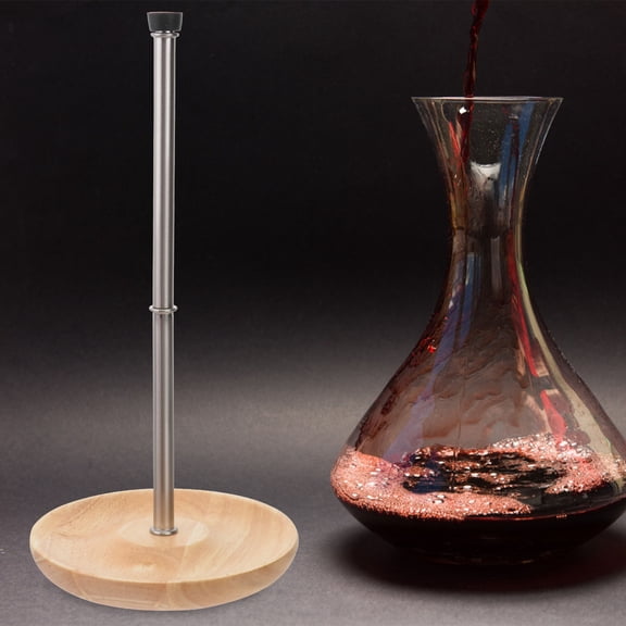 KAKOWELY 32x17in Wine Decanter Drying Stand Rectangular Multi Color Wood for Home Use Drying and Storage