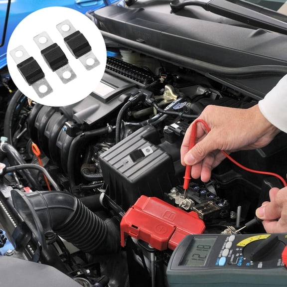 KAKOWELY 3Pcs Automotive Fuses for Car Owners and Technicians in Black Plastic