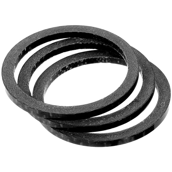 KAKOWELY 3Pcs Fiber Headset Stem Spacers for Cyclists Wear and Tear Resistant Parts