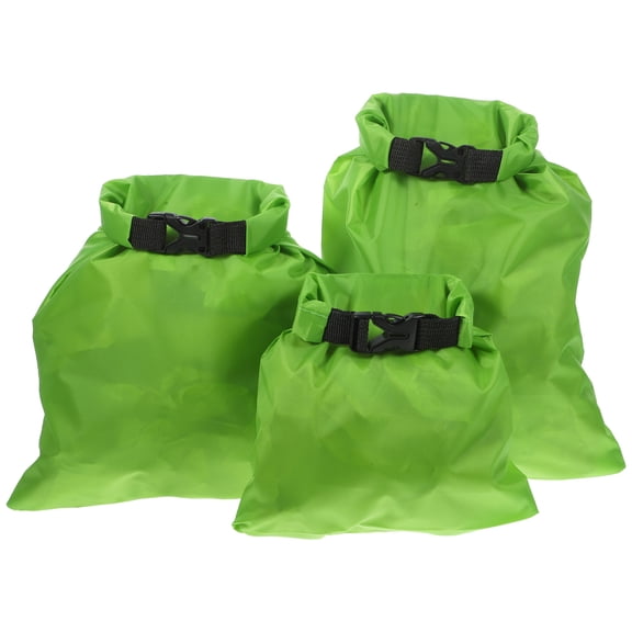 KAKOWELY 3Pcs Waterproof Camera Bag Green with Taped Seams for Outdoor Water Resistant Storage