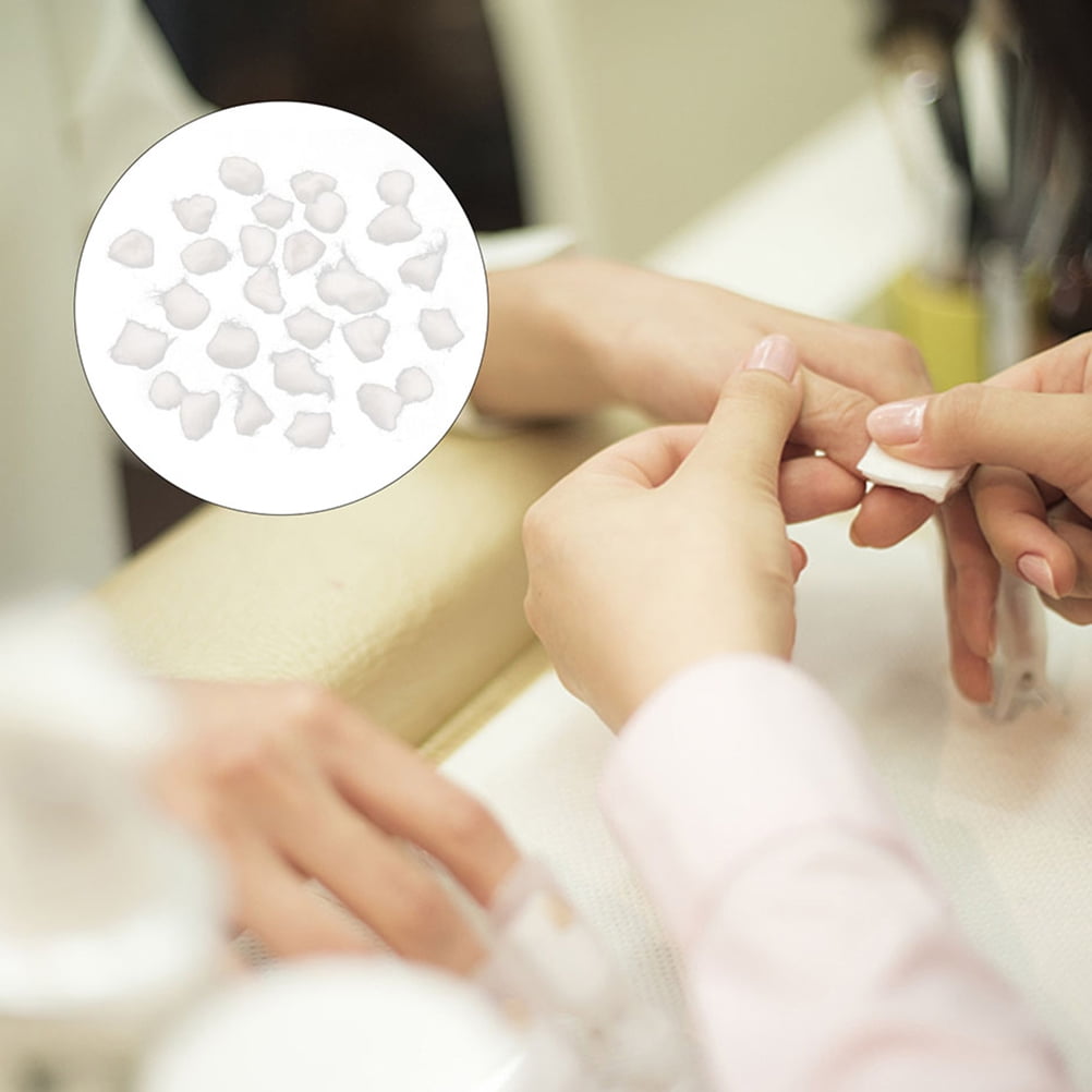 KAKOWELY 3Set Small Cotton Balls for Nail Polish Removal and Cleaning White 2.00X2.00X1.00Cm