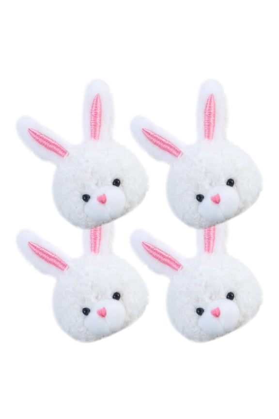 4Pcs Animal Party Bag Fillers Plush Rabbit Cell Phone Case Charms for Occasions