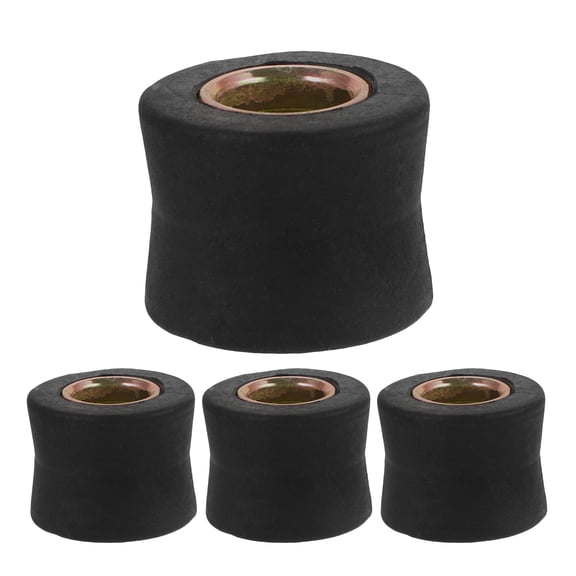KAKOWELY 4Pcs Black Rubber Motorcycle Shock Absorbers for Off Road 0.91X0.91X0.47in