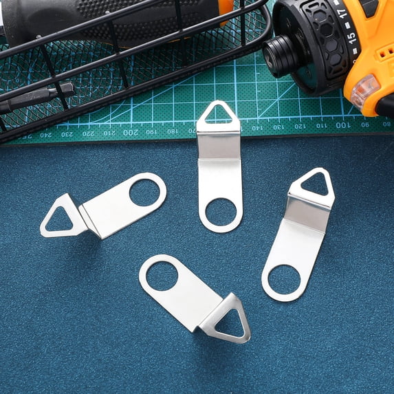 KAKOWELY Clock Replacement Parts Silver Hook Shape 4Pcs 2.4X0.8X0.8In