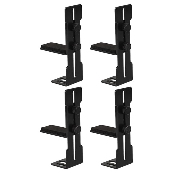 KAKOWELY 4-Pack Black Metal GPU Support Brackets for Graphics Cards, Stable Holder to Prevent Sagging and Secure Fit