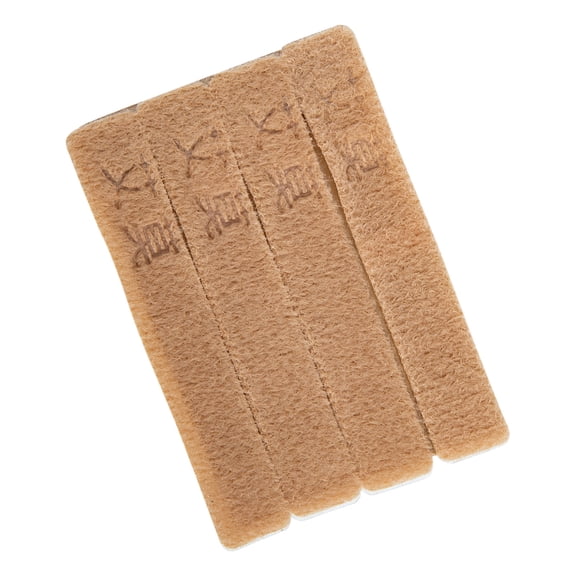 KAKOWELY 4Pcs Khaki Rectangular Guzheng Nail Cover For Musicians Breathable Anti- Washable Reusable Portable