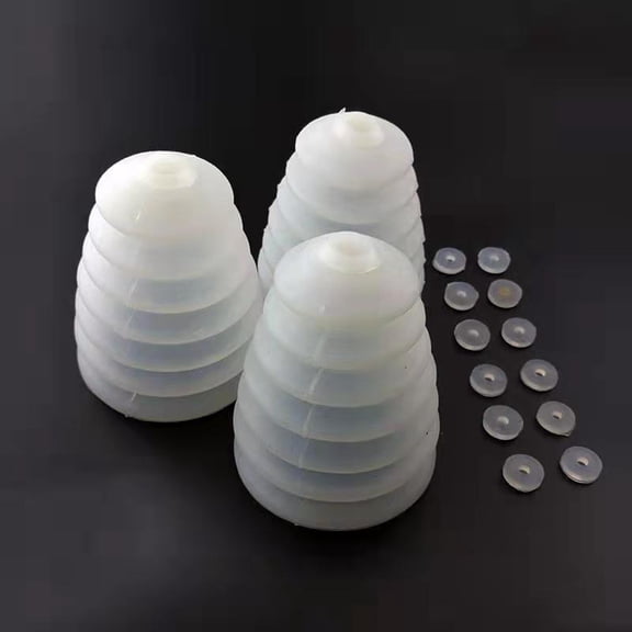 KAKOWELY 4Pcs Protective White Drill Cover with Silicone Material for Hammer and Electric Drills