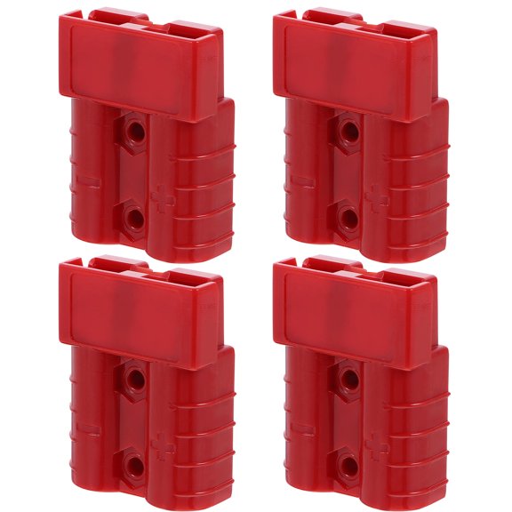 KAKOWELY 4-Pack Red Quick Connectors 50A 600V Battery Terminals for Electric Vehicles and Electronic Devices