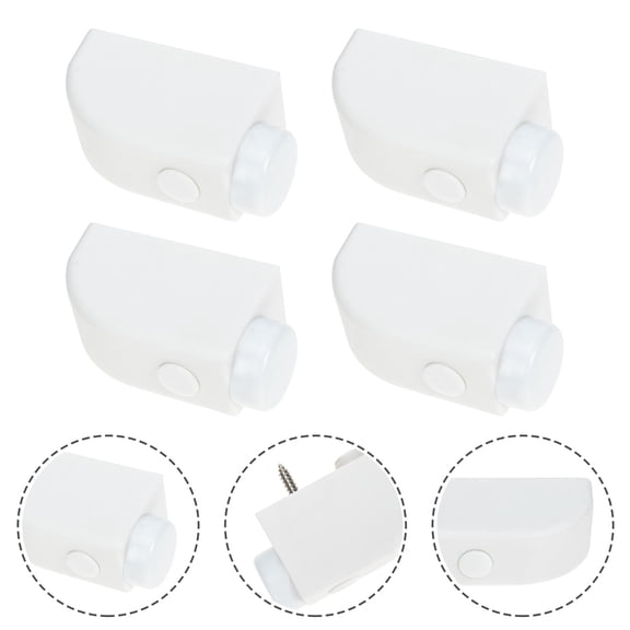 KAKOWELY 4Pcs Sliding Window Stopper White Window Lock for Security Ventilation and Home Use
