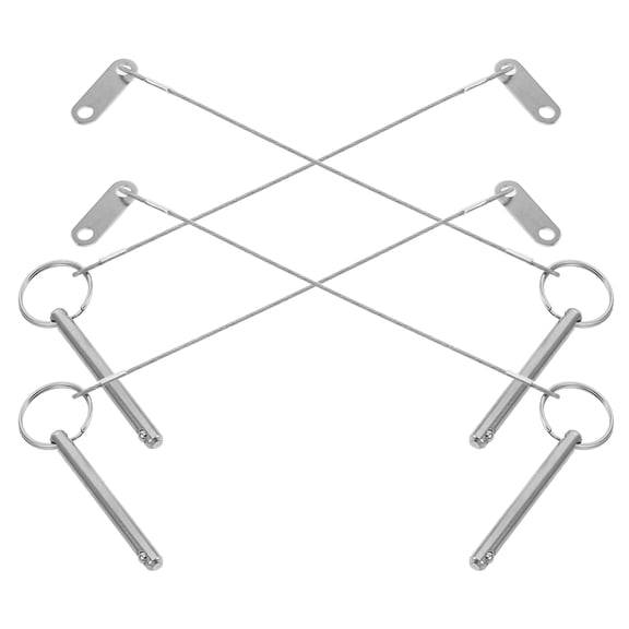 KAKOWELY 4Pcs Trailer Hitch Lock Pins with Ball Bearing and Spring Loaded Quick Release Mechanism
