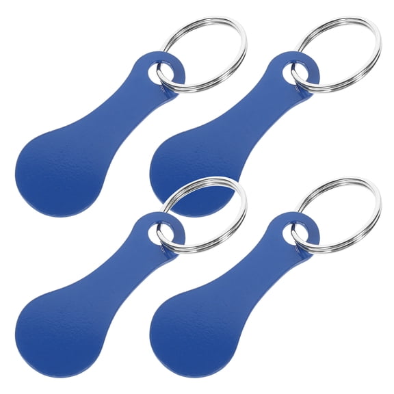 KAKOWELY 4Pcs Trolley Token Keychain for Shopping Carts and Everyday Use