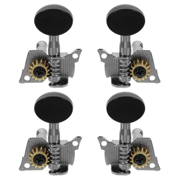 KAKOWELY 4Pcs Ukulele Head Tuners with Solid Construction for Reliable String Tuning