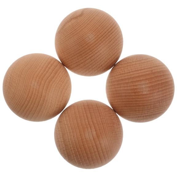 KAKOWELY 4Pcs Wooden Post Toppers for Bed Frames, Beige Solid Wood, Wear Protection, for Indoor Use
