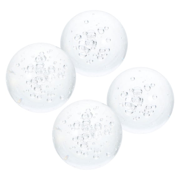 KAKOWELY 4pcs Decorative Glass Bubble Ball 1.6 Inch Sphere for Home Dcor