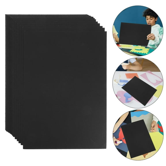 KAKOWELY 50 Sheets Thick Paper Black for Drawing Printing Sturdy Smooth Surface