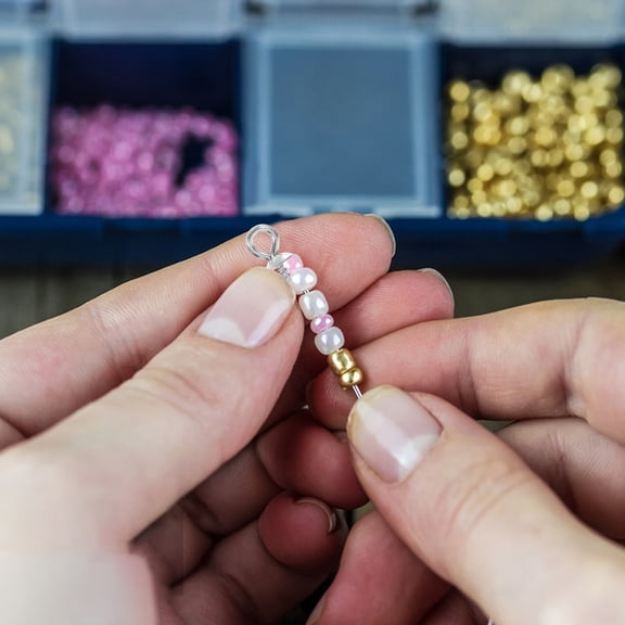 KAKOWELY 50Pcs Small Screw Eye Pins Plated Silver Stainless Steel Secure Hooks for Craft Jewelry DIY