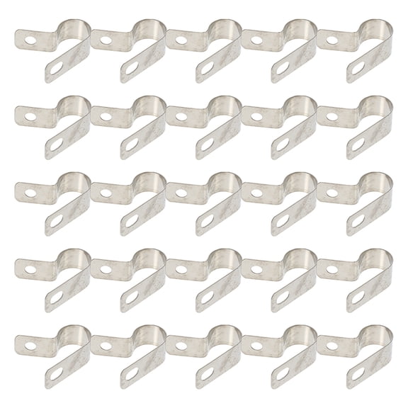KAKOWELY 50Pcs Wire Harness Clips Stainless Steel Cable Clamps with Practical Easy Installation