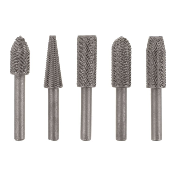 KAKOWELY 5Pcs Grinding Polishing Drill Bit Black 45 Steel Tool Multiuse for Metalworking