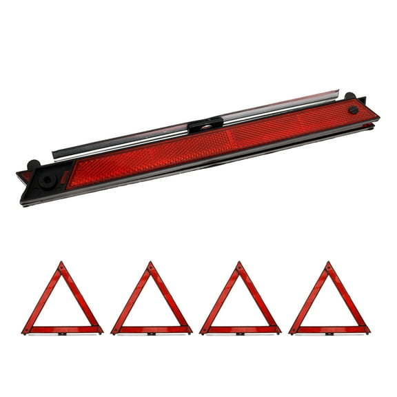 KAKOWELY 5Pcs Red Emergency Warning Triangle Reflective for Traffic Safety and Vehicles
