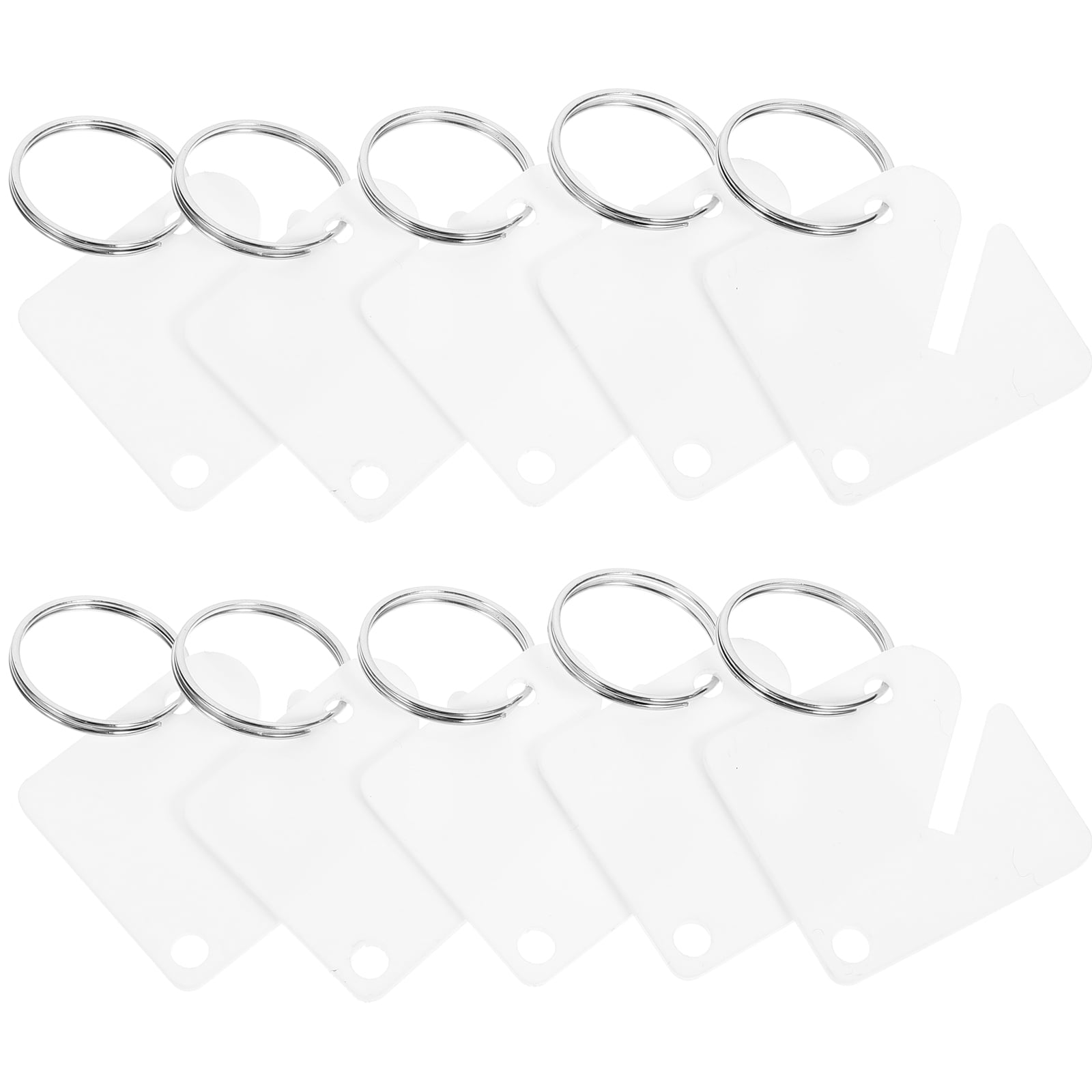 KAKOWELY 60 Sets Acrylic Zinc Alloy Key Tags Identifiers for Labeling ...