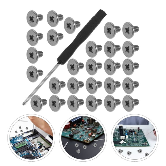 KAKOWELY 61Pc Compact Electronic Screw Assortment for Computer and Laptop Hardware Repair