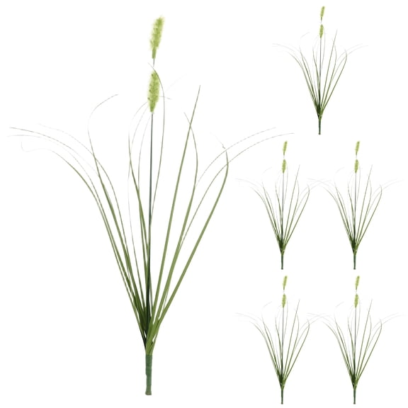 KAKOWELY 6Pcs Artificial Foxtail Grass Decor with Lifelike Greenery for Home Vase Arrangements and Indoor Use