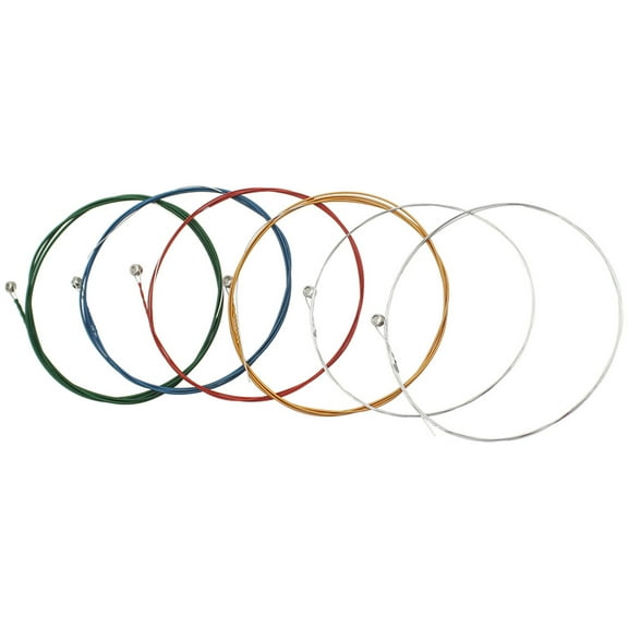 KAKOWELY 6Pcs Classical Design Acoustic Guitar Strings Set for Country Music Tonal Performance Enhancement