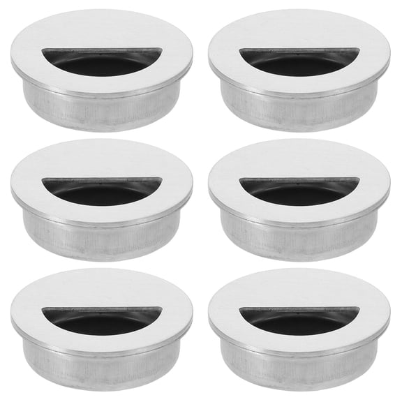 KAKOWELY 6Pcs Modern Elegance Pull Handle Recessed for Cabinet Attachment