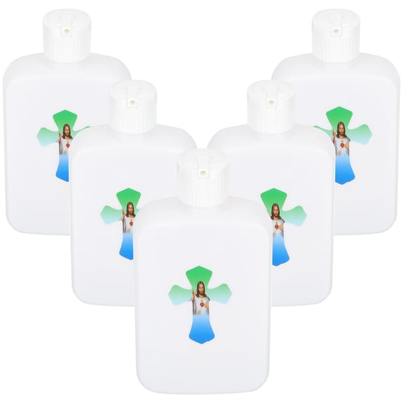 KAKOWELY 6Pcs Small Bottles Cross Shaped For Religious Design Church Travel Easter