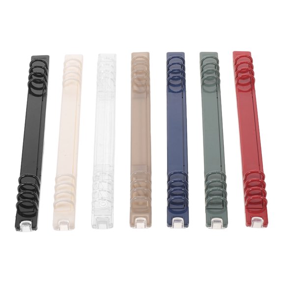 KAKOWELY 7Pcs Plastic Spiral Binding Coil for Office Use Assorted Color with Quick Switch Binding Feature