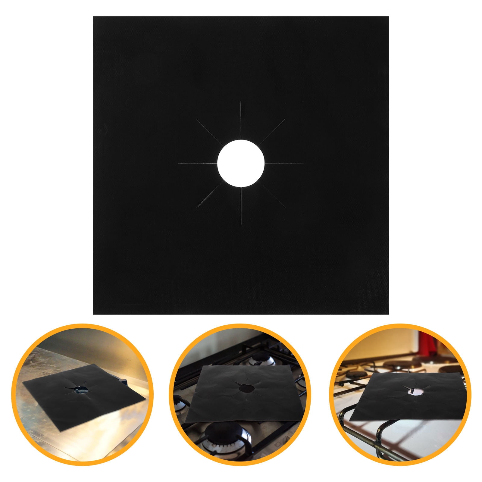 KAKOWELY 8 Pads Silicone Stove Top Covers for Induction Cookers 11.8x11.8in
