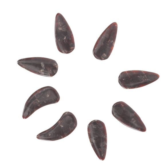 KAKOWELY 8Pcs Guzheng Nails Composite Material Moon Shadow Color for Finger Protection in Performance