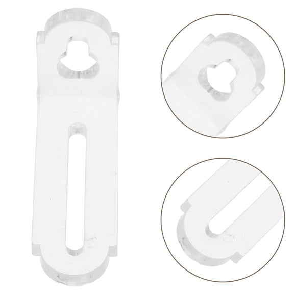 KAKOWELY 8Pcs Transparent Acrylic Corner Brackets Decorative Support Braces for Home and Office Furniture