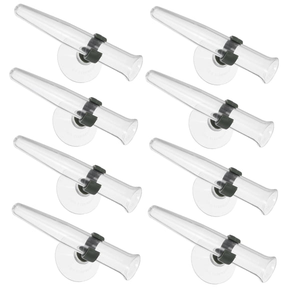 KAKOWELY 8Pcs Transparent Plastic Flower Stem Tube For Special Events 4.3x1.6x1.6in