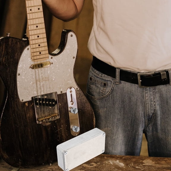 KAKOWELY Aluminium Guitar Effect Stomp Box Metal Enclosure with Polished Rust Resistant Surface