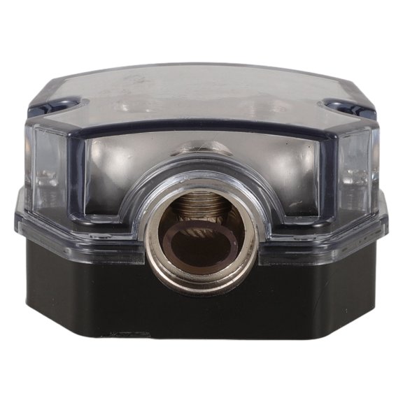 KAKOWELY Amplifier Fuse Block Alloy Rectangular Overload Protection 1Pack 2.16X1.57X1.38in