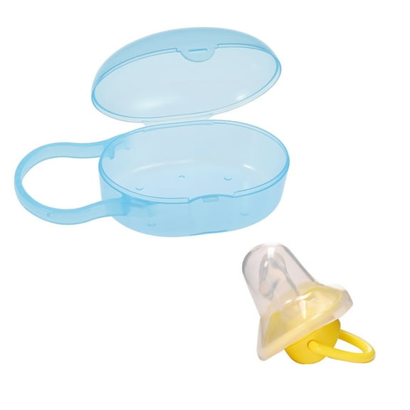 KAKOWELY Baby Soother Case Blue PP Material Dustproof for Home Use