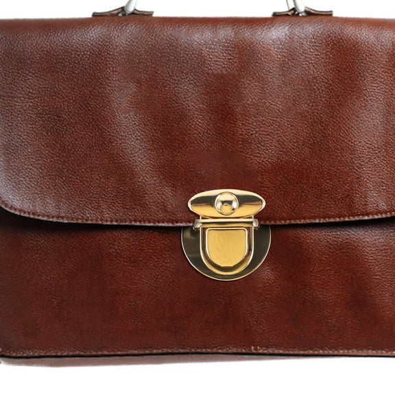 KAKOWELY Bag Fasteners 1Pcs Tuck Lock Clasp Golden Metal for DIY Projects and Luggage