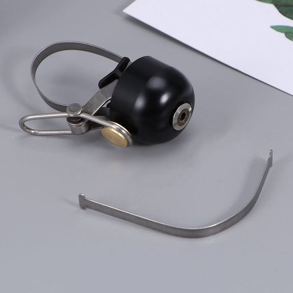 KAKOWELY Bike Handlebar Bell Black Retro Style Metal Ding Bell for Safe Cycling