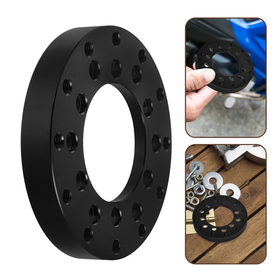 KAKOWELY Billet Steering Wheel Hub Adapter 1 Set Metal for Racing Game Wheel with Enhanced Control 3.15X3.15X0.51In