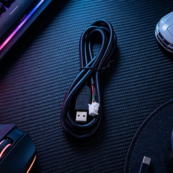 KAKOWELY Black Dashcam Replacement Power Cord with Flexible Length for Easy Installation in Cars