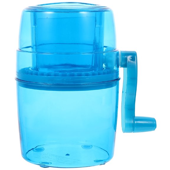 KAKOWELY Blue Manual Ice Crusher Hand Crank Ice Shaver for Kitchen Use Durable and Reusable