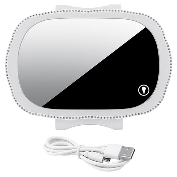 KAKOWELY Car Visor Vanity Mirror 1Pack with Light Up Function for Women