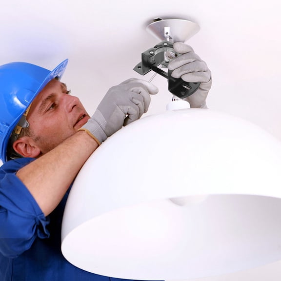 KAKOWELY Ceiling Fan Install Tool 1 Set Iron Mounting Kit Black Circle Shape Suitable Diy Users Homeowners