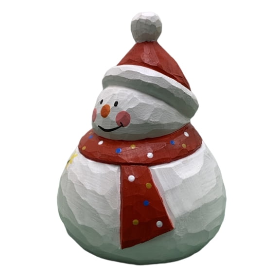 KAKOWELY Christmas Snowman Tabletop Decoration 11.5X8.5In Red 1Pack