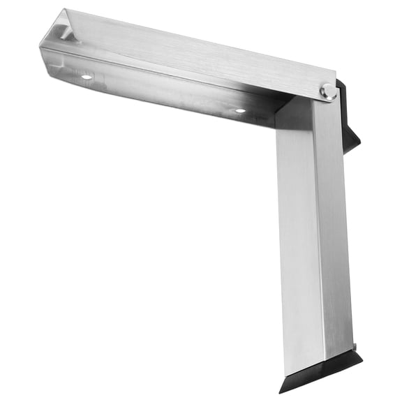 KAKOWELY Kick Down Door Stop Plated Silver Stainless Steel for Home Use with Invisible Foldable Design