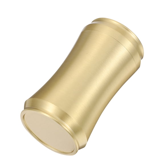 KAKOWELY Copper Tea Can Golden Compact Square Shape for Tea Leaf 1Pack