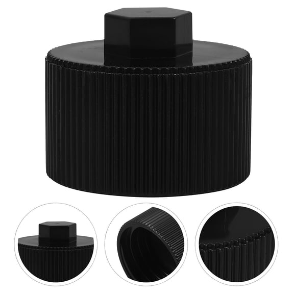 KAKOWELY Drain Cap Assembly sand Drain Cover Black Plastic 1Pack